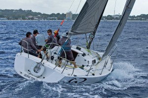 Whistler on her way to her first win of the regatta