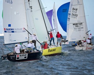 Four J/24 races, four different winners