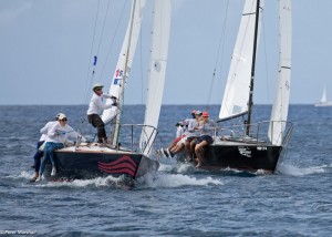 J/24 action at the windward mark