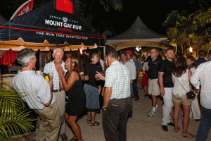 Party time at the Mount Gay prizegiving held at The Beach House – photo Nigel Wallace Photography.