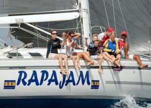 Ralph Johnson’s Beneteau 53 Rapajam – overall winner of Racing Class 2014 – photo Peter Marshall/MGRBR