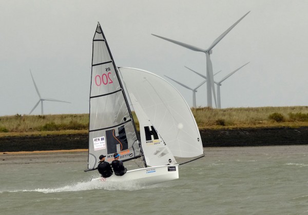 Christian Birrell and Sam Brearey test out the conditions ready for the start tomorrow – photo Roger Mant