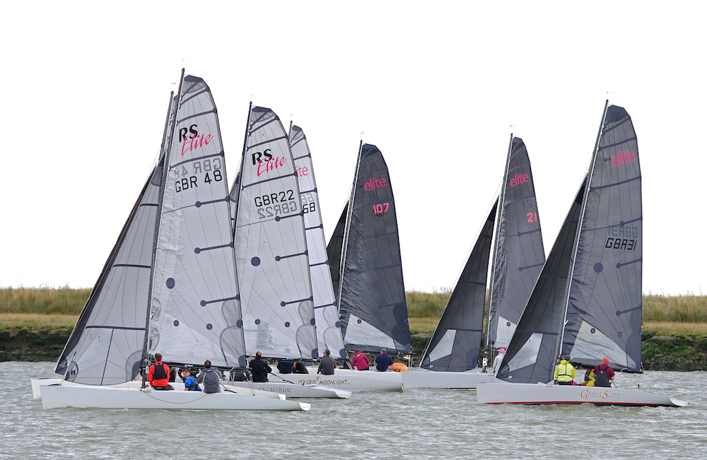 Startline action for the RS Elite class – photo Roger Mant