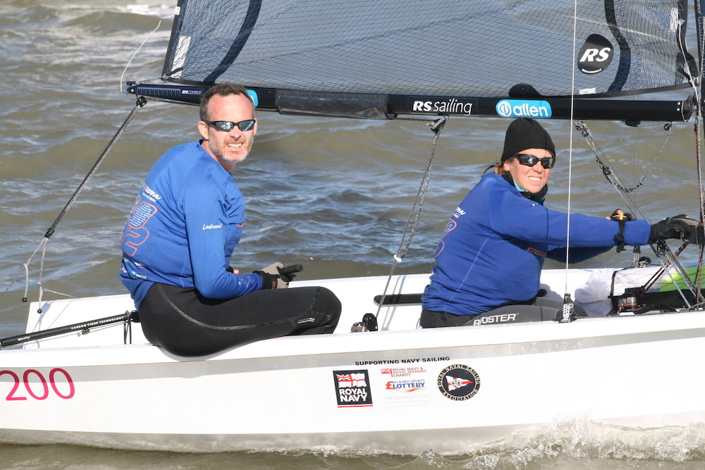 GP 14 representatives, Ian Dobson and Emma Hivey sailed a consistent series to finish third overall – photo Sue Pelling