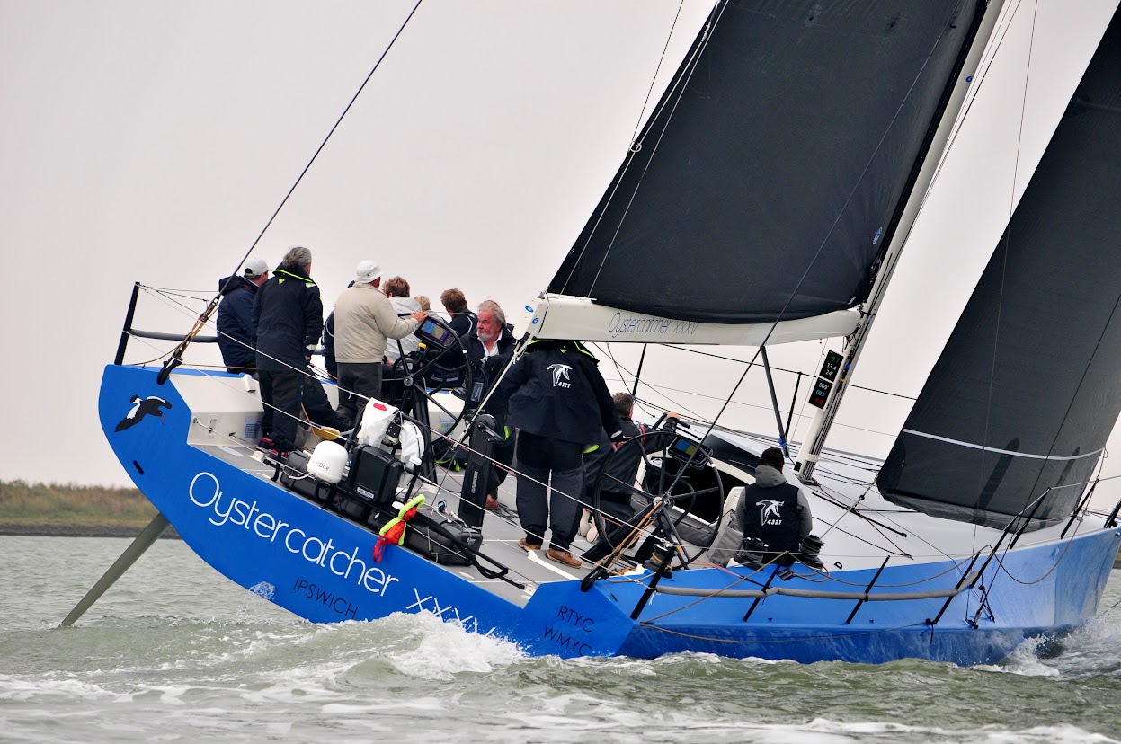 Richard Matthews’ new Carkeek CF520 52ft Oystercatcher XXXV took Town Cup line honours – photo Alan Hanna.