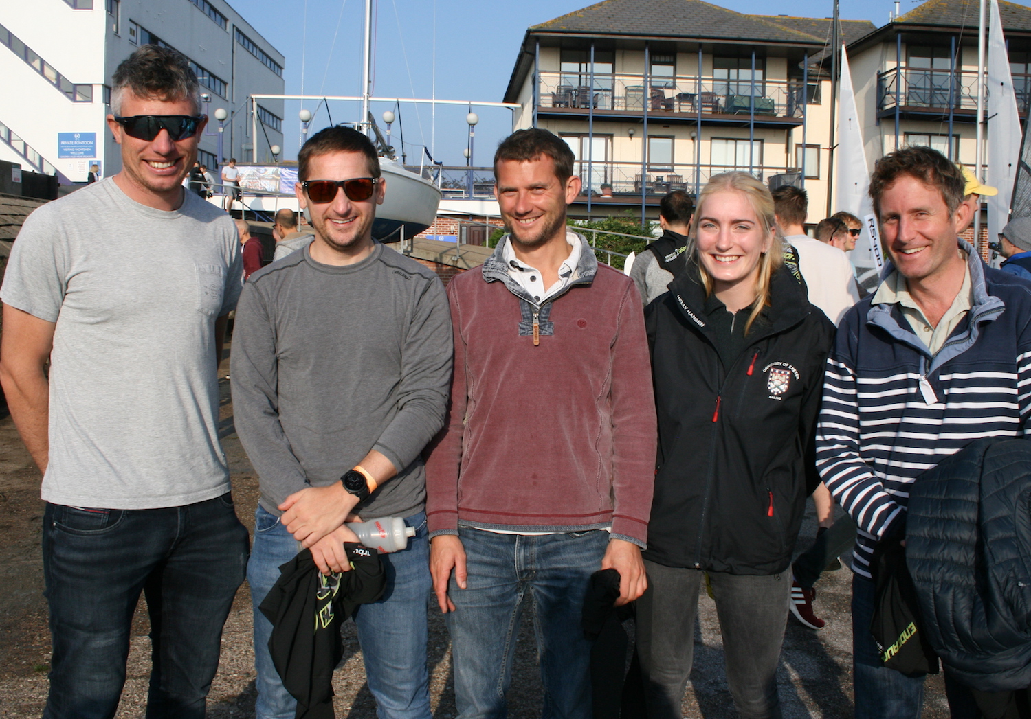 (from left) Stuart Bithell, Tom Pygall, Matt Burge, Jessica Hammett, Toby Lewis – photo Sue Pelling