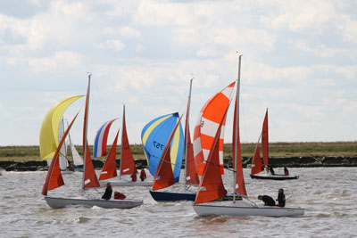 The Squib fleet is always well supported – photo Roger Mant