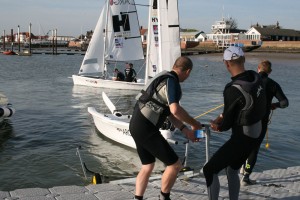 Competitors prepare for the start of tomorrow’s opening races in the 2014 Endeavour Championship – Sue Pelling