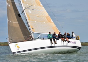 Duncan Hayley and team on Double Trouble, winner of IRC Class 2 – photo www.eastcoast.photos