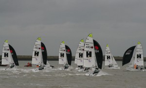 A breezy downwind leg – photo Sue Pelling