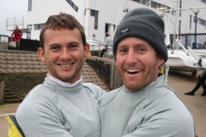 The new Endeavour Champions – Matt Burge (left) and Toby Lewis – celebrate their win – photo Sue Pelling